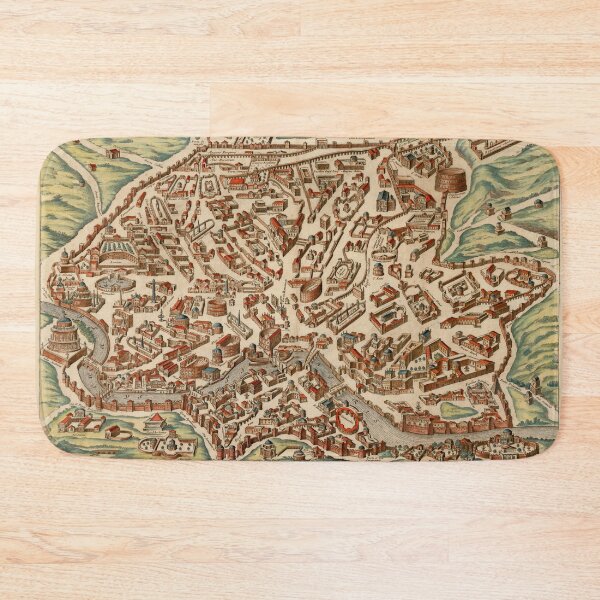 Item preview, Vintage Map of Rome Italy (1660) designed and sold by BravuraMedia.