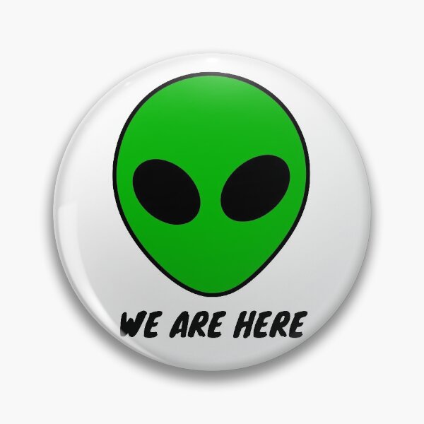 Item preview, We Are Here Alien Face designed and sold by JesusX24.