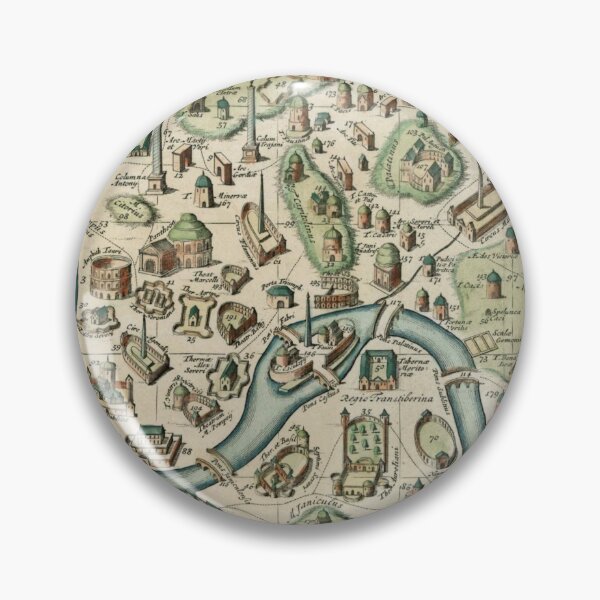 Item preview, Vintage Map of Rome Italy (1719) designed and sold by BravuraMedia.