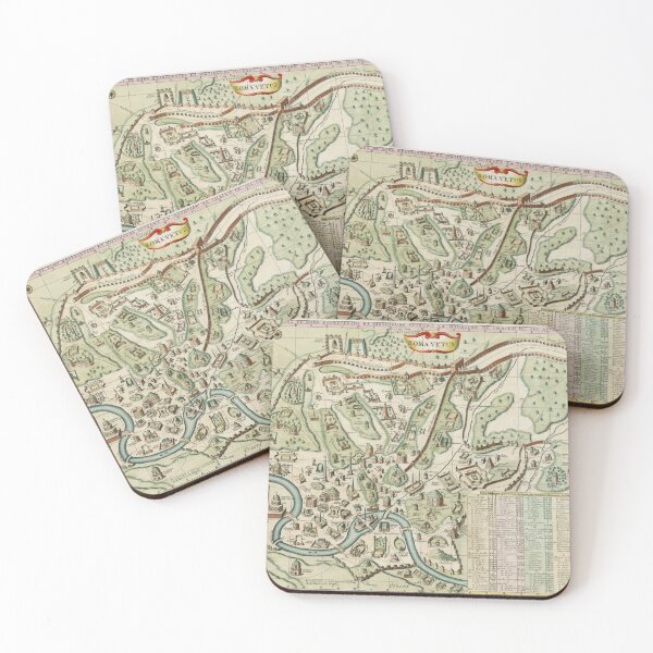 Item preview, Vintage Map of Rome Italy (1719) designed and sold by BravuraMedia.