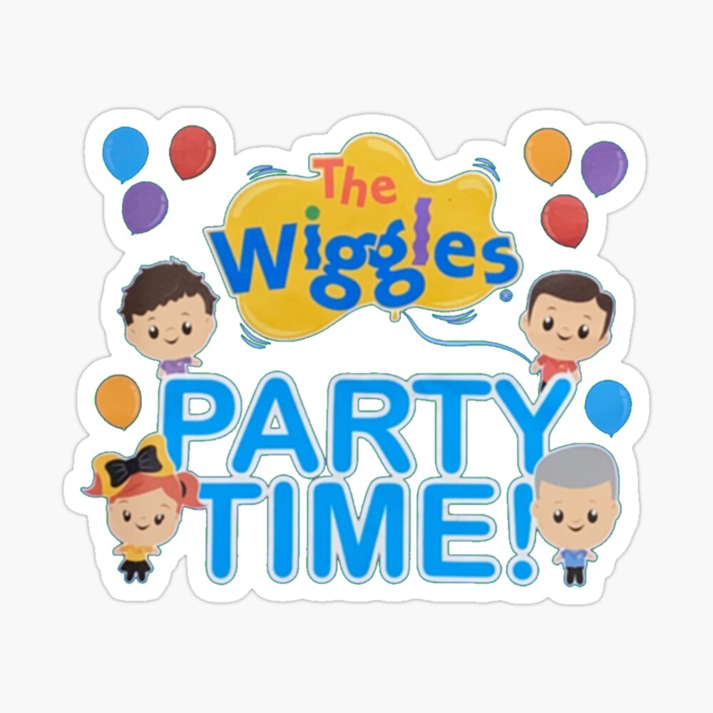 The Wiggles Party Time Kids T Shirt By Johnnywiggle Redbubble - the wiggles logo roblox wiggles logo sticker free transparent