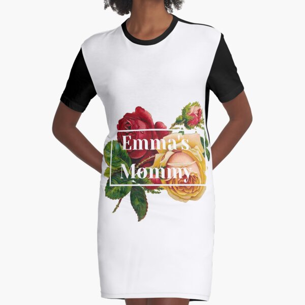 Emma mit königlichen Landrosen T-Shirt Kleid