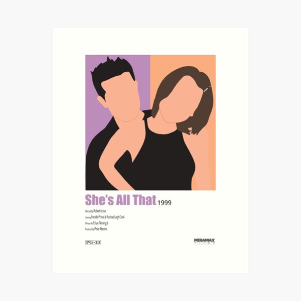 Item preview, She's all that aesthetic movie poster designed and sold by CosmicCheshire.