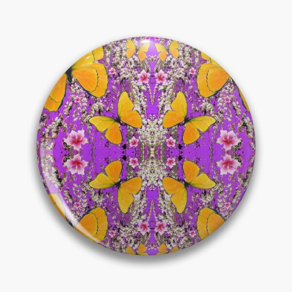 Artikelvorschau, GELBE SCHMETTERLINGE IN LILA GARTEN KUNST entworfen und verkauft von sharlesart.
