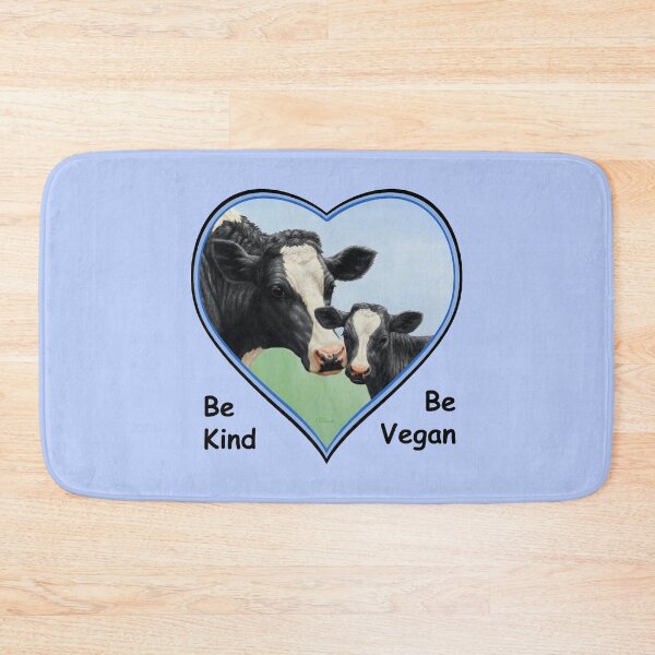 Item preview, Holstein Cow and Calf Vegan Blue Heart designed and sold by csforest.