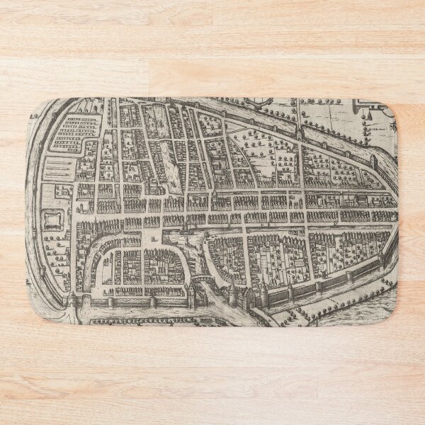 Item preview, Vintage Map of Rotterdam Netherlands (1588) designed and sold by BravuraMedia.