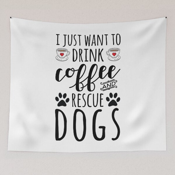 Item preview, I Just Want To Drink Coffee And Rescue Coffee designed and sold by kamrankhan.