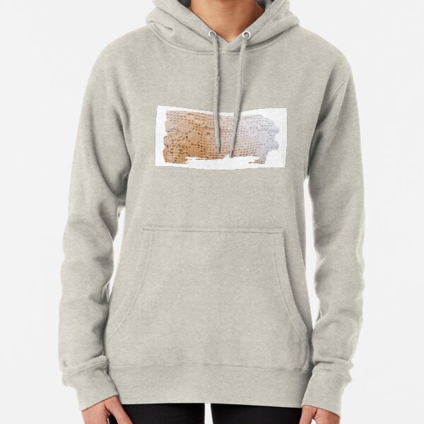 Hand weave ivory Pullover Hoodie