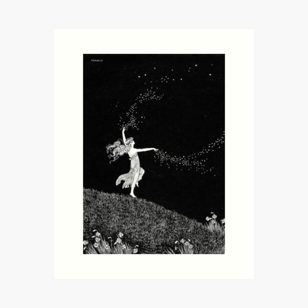 Fairy Scattering Stars - The Enchanted Forest - Ida Rentoul Outhwaite Art Print