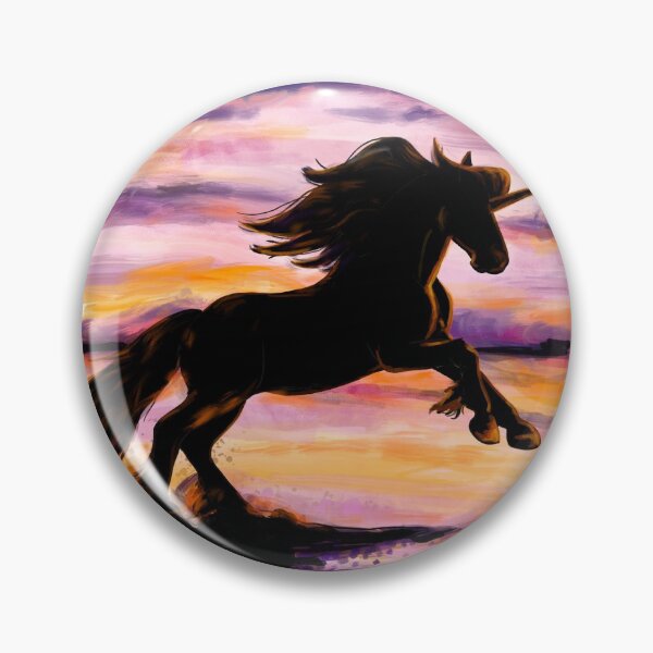 Item preview, Black Unicorn at Sunset Beach designed and sold by Lady-Lilac.