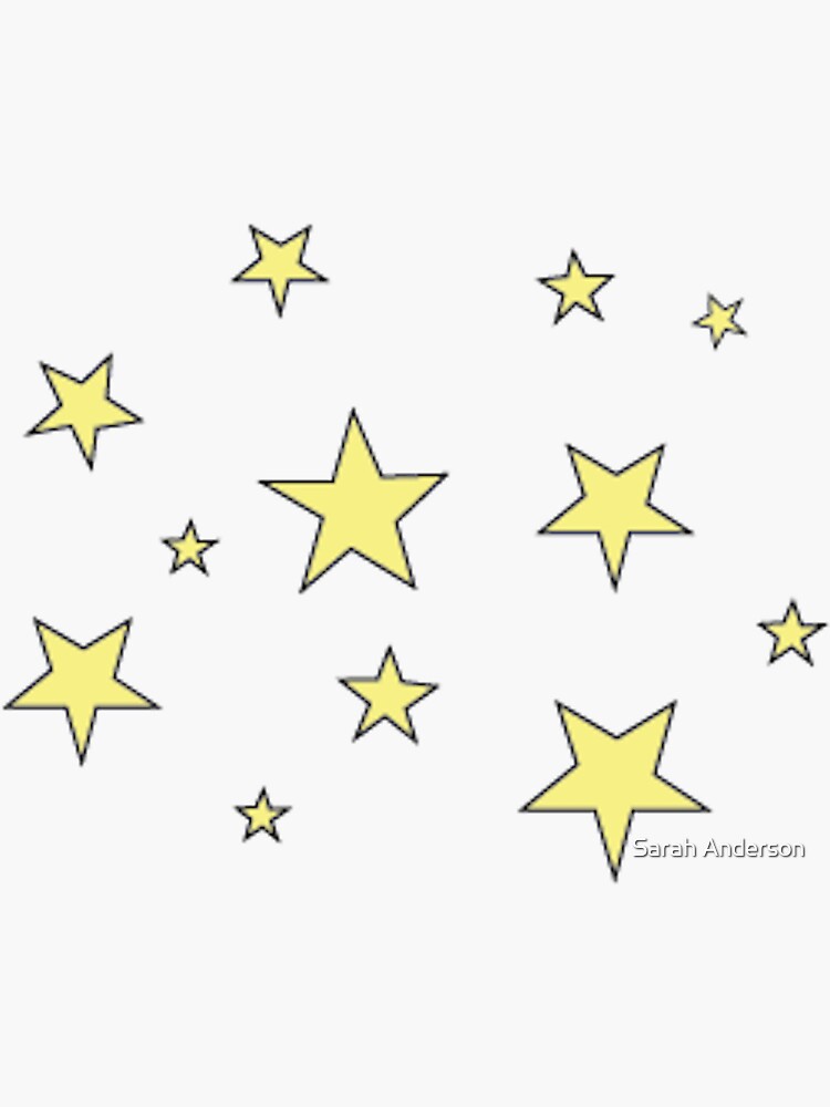 Yellow mini star pack Sticker for Sale by colleenm2