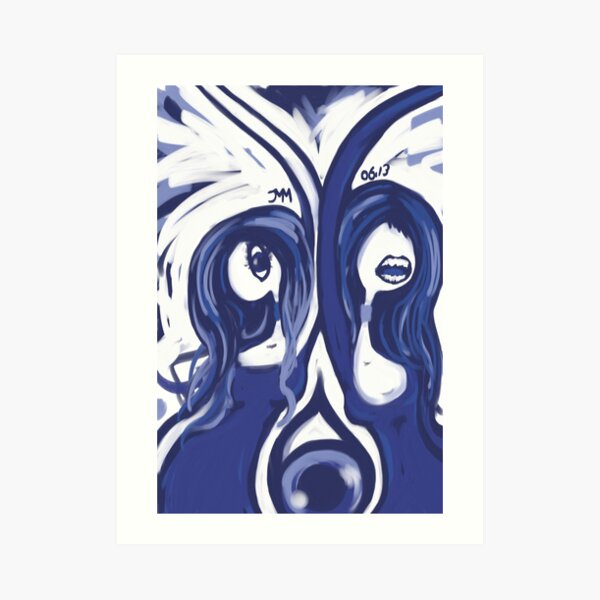 blue. Art Print