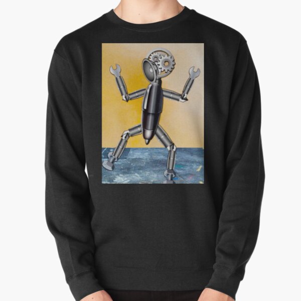Emoji Robot Pullover Sweatshirt