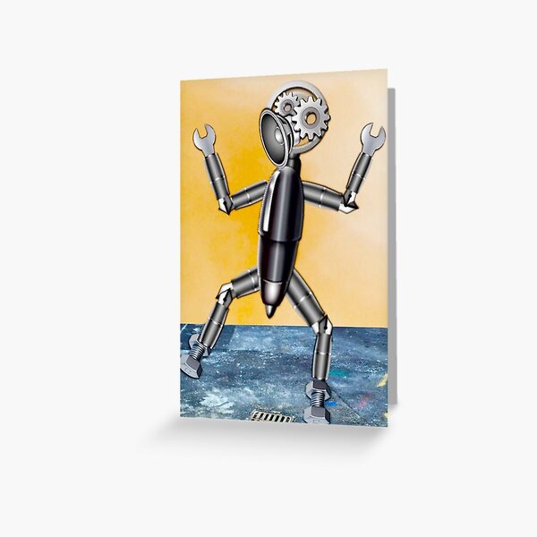 Emoji Robot Greeting Card