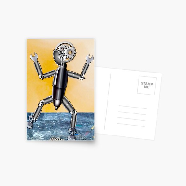 Emoji Robot Postcard