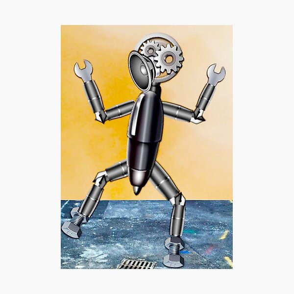 Emoji Robot Photographic Print