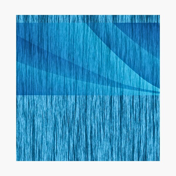 Sea Weave textured layers blue Photographic Print