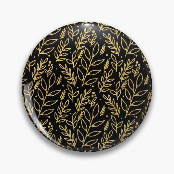 Item preview, black and golden leaves pattern  designed and sold by cathelkav.