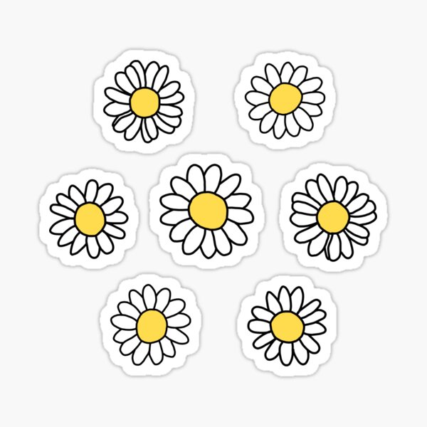 Cute Daisy Flower - Daisy Flower - Sticker