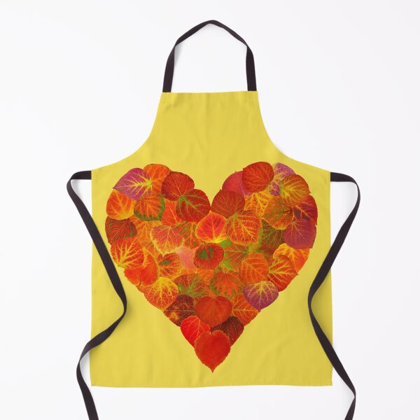 Item preview, I Love Autumn, Subtle—Red Aspen Leaf Heart 1 designed and sold by GobaFineArts.