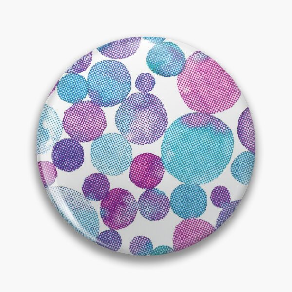 Item preview, Watercolor Pop art bubbles pattern with texture designed and sold by CrisBanana.