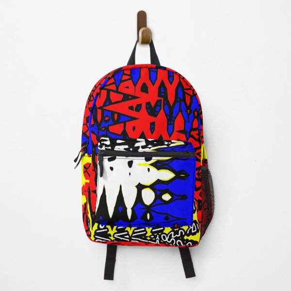 Item preview, Jagged Blue Red Yellow Cartoonish Abstract designed and sold by shirtdan.