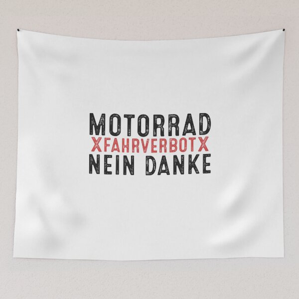 Artikelvorschau, Motorrad Fahrverbot Nein Danke Motorrad Demonstration entworfen und verkauft von Team150Designz.