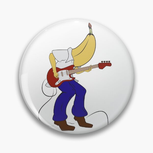 Item preview, Banana Playing an Eletric Guitar designed and sold by ecederqu.