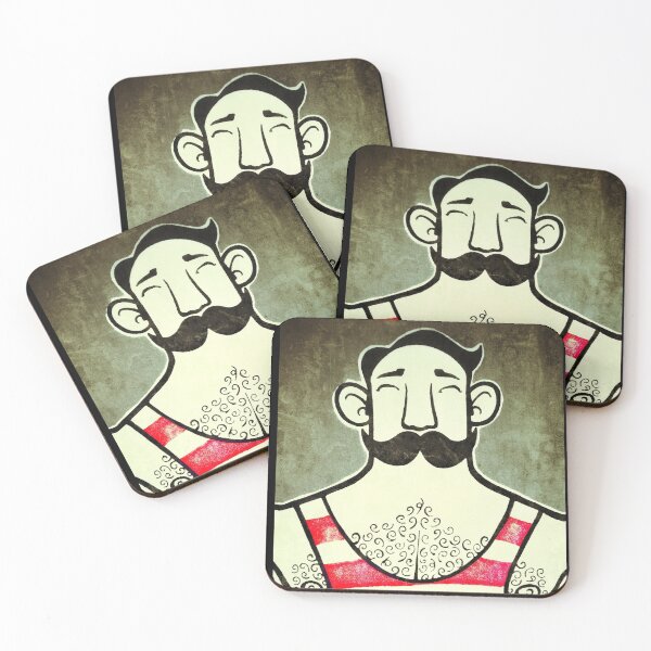 Item preview, Happy Hairy Strongman designed and sold by VeryEnglishGent.