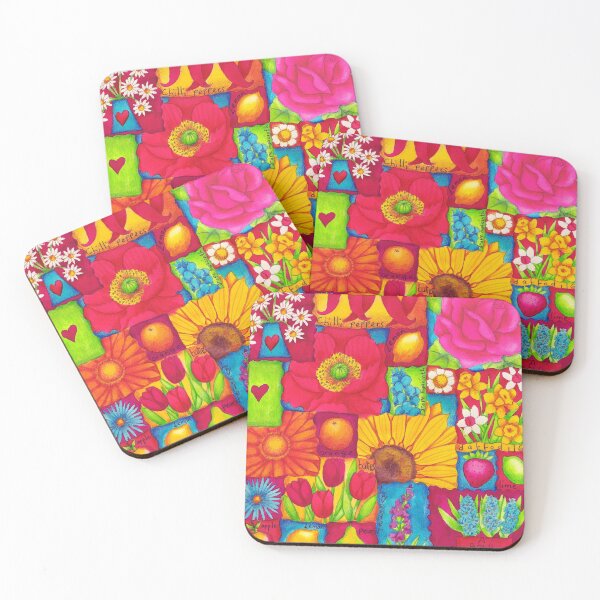 Item preview, Bright Flowers and Fruit Red designed and sold by phyllisdobbs.