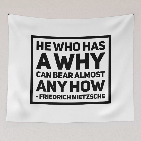 Item preview, He Who Has a Why - Nietzsche designed and sold by HalpinDesign.