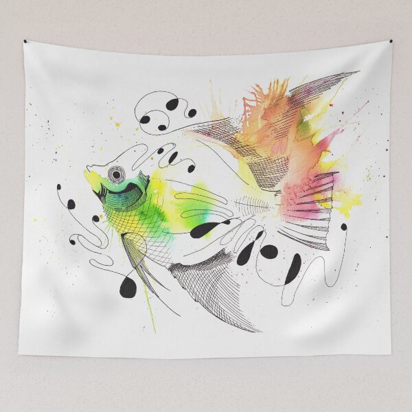 Item preview,  painted with ink and watercolor. designed and sold by Edison Patiño Mazo.