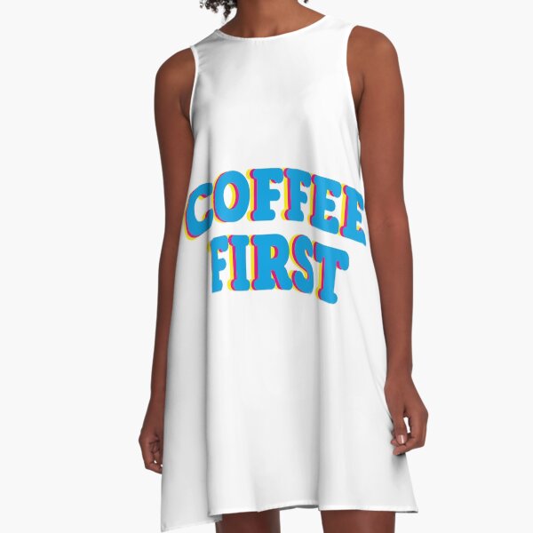 Café primero Vestido acampanado