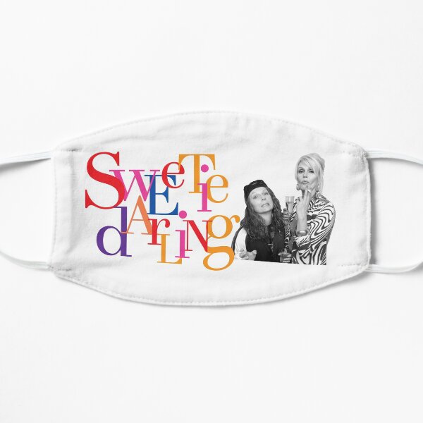 Eddie & Patsy are the Best, Sweetie Darling! Flat Mask