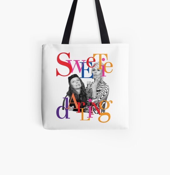 Eddie & Patsy are the Best, Sweetie Darling! All Over Print Tote Bag