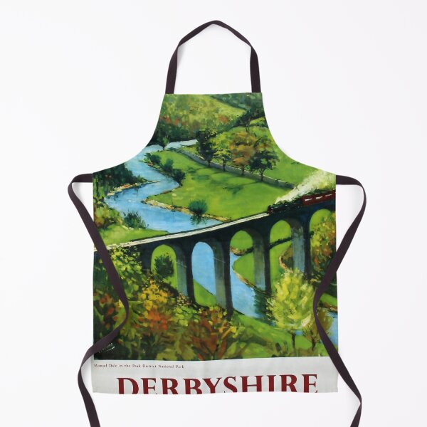 Item preview, Railway Poster Derbyshire designed and sold by stickart-marek.