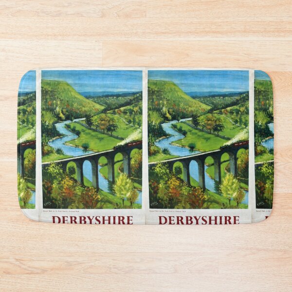 Item preview, Railway Poster Derbyshire designed and sold by stickart-marek.