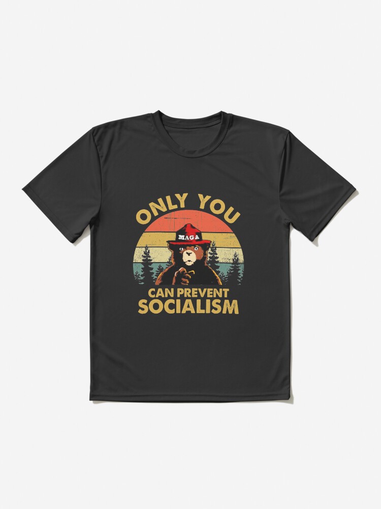 Details about / American Vinyl Round Only You Can Prevent Socialism Sticker Smokey Maga Trump 2