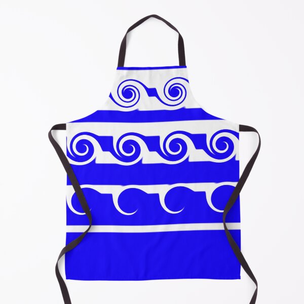 Item preview, Blue and White Stripes and Curlicues designed and sold by Artist4God.