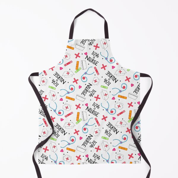 Item preview, Love A Nurse Pattern White designed and sold by phyllisdobbs.