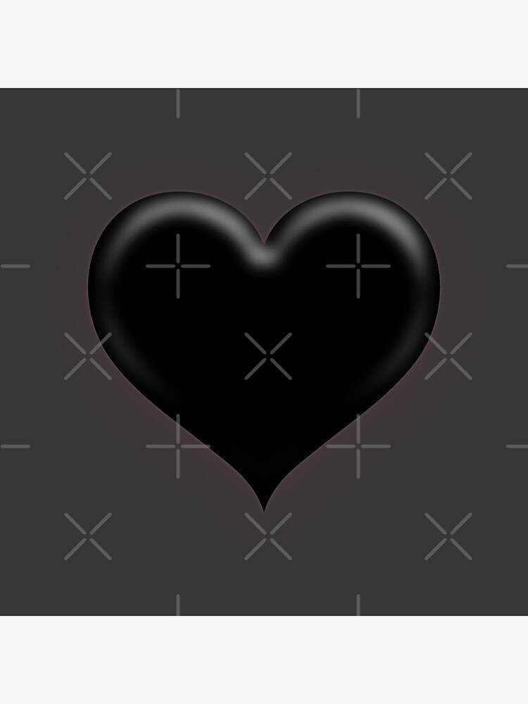 Black Heart Emoji Posters for Sale