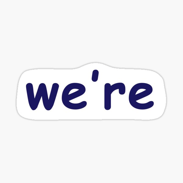 we're penn state meme font Sticker
