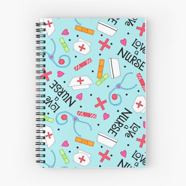 Item preview, Love a Nurse Medical Art Light Turquoise Blue designed and sold by phyllisdobbs.