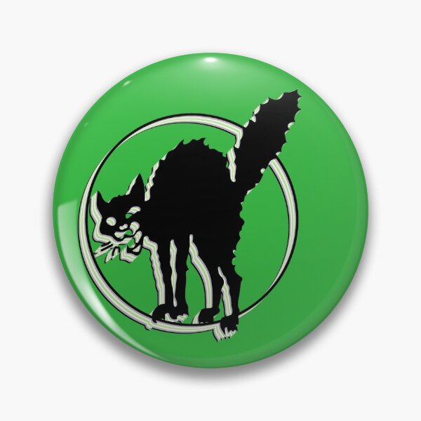 Item preview, Agender Pride Anarcho-syndicalist Cat Symbol designed and sold by Kole's Designs.
