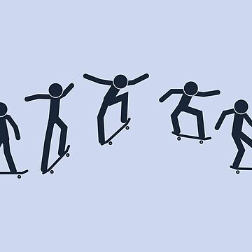 Lámina rígida for Sale con la obra «Truco de Ollie con un hombre