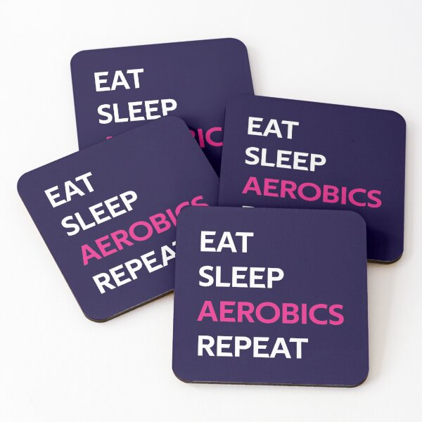 Item preview, Eat Sleep Aerobics Repeat designed and sold by CatArtStore.