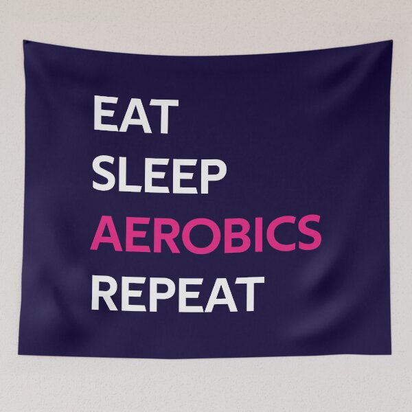 Item preview, Eat Sleep Aerobics Repeat designed and sold by CatArtStore.