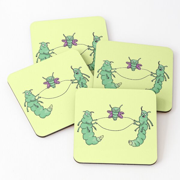 Item preview, Jump Rope Caterpillars Funny Hand Drawn Monster Doodle designed and sold by PastelPickles.
