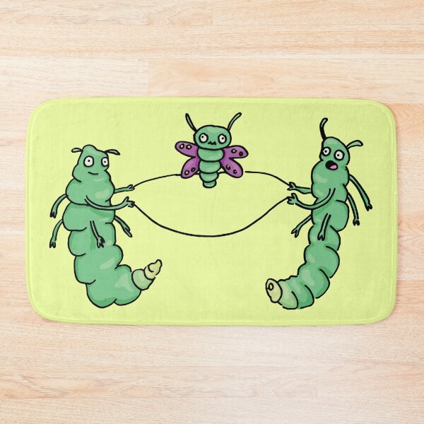 Item preview, Jump Rope Caterpillars Funny Hand Drawn Monster Doodle designed and sold by PastelPickles.