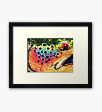 "Color" - Trout Painting Framed Print
